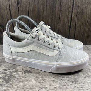 Vans Old Skool Low Gray Speckled Paint Sneakers Shoes Men’s 6.5 Women’s Size 8